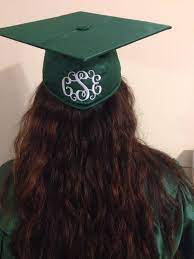 Pin By Kellygrams On Monograms Graduation Cap Monogram Graduation Girl Graduation Cap