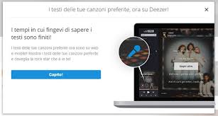 Deezer Mostra I Testi Delle Canzoni Webnews
