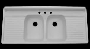 The vintage white base cabinets are powder coated metal. 9 Sources For Farmhouse Drainboard Sinks Reproduction Vintage