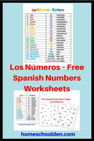 Los Numeros Free Spanish Numbers Worksheets Spanish Numbers Spanish Worksheets Number Worksheets