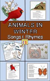 Animals In Winter Songs And Rhymes Winter Animals Winter Songs Winter Preschool