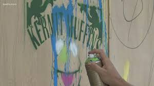 Window Of Opportunity New Orleans Artist Creates Drive Thru Art Gallery On Plywood Covering Storefronts Wwltv Com