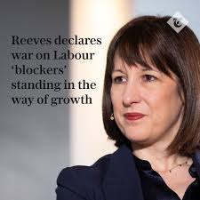 🗣 Rachel Reeves has said she will not tolerate blockers from within her  own party standing in the way of her plans for growth. Read more here ⬇️  https://www.telegraph.co.uk/politics/2025/01/26/rachel-reeves-labour-blockers-new-homes-growth-ed-miliband/