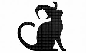 Download Cat With A Witch S Hat Svg Dxf Vector Eps Clipart Cricut By Crafteroks Thehungryjpeg Com PSD Mockup Templates