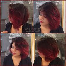 Shareig Gorgeous Fire Red Balayage Ombre On Short Hair By Andyarmijo Short Ombre Hair Red Ombre Hair Balayage Hair
