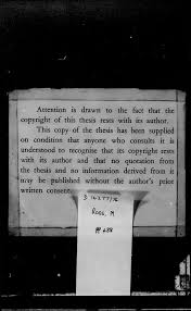 Attention is drawn to the fact that the j copyright of this thesis rests  with its author. This copy of the thesis has been sup