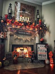Halloween Autumn Fall Fireplace Decor Hobby Lobby Kirkland S Michaels Fleek Halloween Mantel Decor Halloween Mantel Halloween Fireplace
