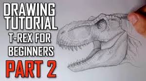 It was in jurassic world (2015) that we first saw the indominus rex, 'fierce or untamable king,' the product description reads. Learn How To Draw A Jurassic Park Trex Head For Intermediates Tutorial Part 2 Youtube