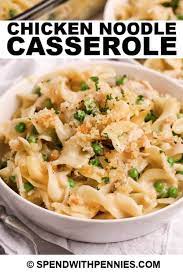 A gluten free replacement for cream of chicken soup in casseroles. Easy Chicken Noodle Casserole Pantry Staples Spend With Pennies