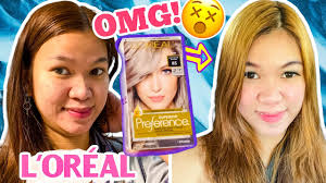 I BLEACHED AND DYED MY HAIR AT HOME /HAIR COLOR W/ LOREAL PREFERENCE 8S  SILVER BLONDE😵/LOREAL FERIA