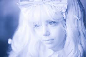 11 1/2 long and has a nice green cord that works well. Picture Jayc Ider Blue Angel Monochrome Hair Face White Young Woman