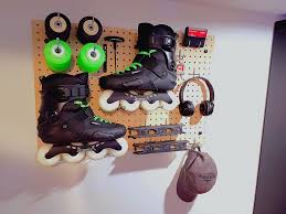 This year's #zoolightsyyc has some exciting new features, including adding a skating rink for the first time! Diy Pegboard Skate Display Storage For Under 30 Rollerblading