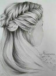 Oversized Fishtail Braided Braid Hairstyle Drawing Abellasbraids Braidedhairstylesart How To Draw Braids Hair Sketch How To Draw Hair
