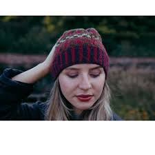 Beautiful Maggie Fair Isle Hat Knitting Kit