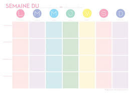 Planning De Semaine Et Agenda A Imprimer Gratuitement Agenda A Imprimer Modele De Planning Planning De Travail