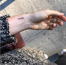 Getting a tattoo isn't a complicated process, although you do usually think about it well before you rush to get one. Christie Brinkley S Teen Daughter Sailor Shares Picture Of Her New Tattoo Daily Mail Online