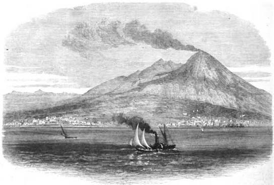 View from the Bay of Naples, with Portici, Resina, Herculaneum, and Torre del Greco”