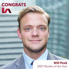 I wanted to thank those that helped me earn the Rookie of the Year award.