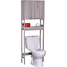 Oak over the toilet cabinet. Evideco Oslo 24 In W X 69 In H 9 2 In D Space Saver Cabinet 2 Doors 1 Shelf Washed In Gray Oak 9904626 The Home Depot