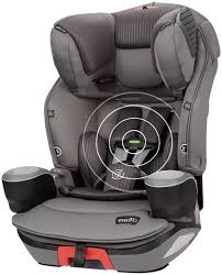 Evenflo Safemax 3 In 1 Booster Car Seat With Sensorsafe Technology Charcoal Fizz Car Seats Booster Car Seat Evenflo