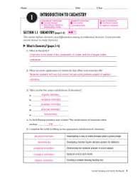 Chemistry final exam review packet answer key. Introduction To Chemistry Worksheet With Answer Key Docsity