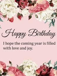 Female happy birthday flowers wishes. Flowers Birthday Card Female Happy Birthday Enjoy Your Day Greeting Cards Invitations Home Garden