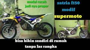 Satria modif supermoto adityaprad s blog. Modif Trail Satria 120 Ru 26 12 2017 Faisal Bachmid Thewikihow