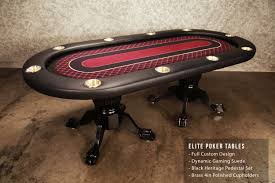 Elite Poker Table Is A 10 Person Poker Table Everyone Loves This Poker Table Because It Has A Continuous Arm Rest The Custo Poker Table Table Custom Graphics