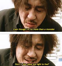 Oldboy takes a hammer and batters its american equivalents, leaving them as pulped as a chewed up squid. Oldboy The Original Oldboy Movie Oldboy Movie Dialogues