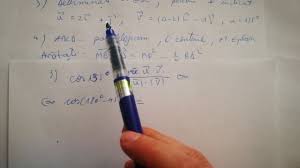 6 interpretare geometrica o interpretare geometrica importanta a produsului scalar este data de proiectia ortogonala a unui vector pe o directie data. Produsul Scalar A Doi Vectori Unghiul Dintre Doi Vectori Cosinusul Aplicatii Youtube