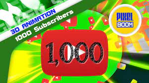 Create free account and start getting free youtube subscribers along with youtube views. Green Screen Youtube 1 000 Subscribers Counter Pixelboom 3d Animations Youtube
