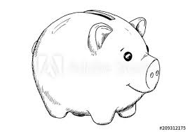Drawing Of Piggy Bank Hand Sketch Of Animal Money Storage Black And White Illustration Buy This Stock Vector And Explore Similar Vectors At Adobe Stock Adobe Stock Here presented 53+ piggy bank drawing images for free to download, print or share. drawing of piggy bank hand sketch of