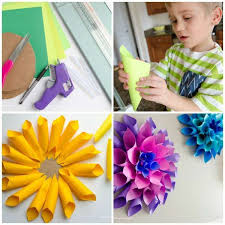 16 Tutos Faciles Pour Fabriquer De Magnifiques Fleurs En Papier Fleur En Papier Facile Fleurs En Papier Creations De Maternelle