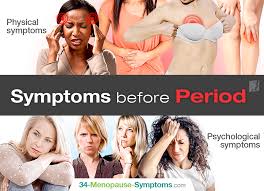 It has a connection to changes in hormone levels during a person's menstrual cycle. Menstrual Signs And Symptoms Before Period Menopause Now