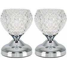 Shop for touch table lamps in table lamps. 2 X Decorative Glass Bedside Touch Table Lamps Chrome