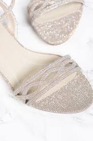 Brautschuh Sandalette Mit Flachem Absatz Von Rainbow In Gold Faye Brautschuhe Hochzeitsschuhe Schuhe Hochzeit