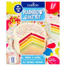 Shop online at asda groceries. Bakedin Rainbow Cake Mix 490g Tesco Groceries