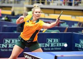 A line is created to bisect the court and create two different courts for both the individuals. Para Table Tennis Disability Sports Australia