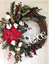 Christmas Wreath For Front Door Christmas Grapevine Wreath Etsy Christmas Wreaths Diy Christmas Wreaths Easy Christmas Wreaths