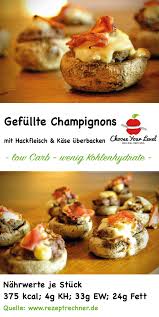 Rezept Fungi Granaten Choose Your Level Gefullte Champignons Mit Hackfleisch Riesenchampignons Gefullte Champignons
