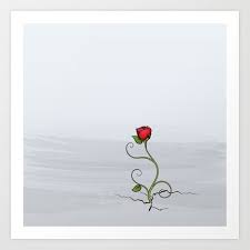 Buy The Rose That Grew From Concrete Art Print By Buzzgreetings Worldwide Shipping Available At Society6 Com Just On Concrete Art Concrete Rose Growing Roses