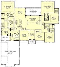 We have 4 bedrooms and 1 full bathroom upstairs (no master suite!). House Plan 51983 Traditional Style With 3044 Sq Ft