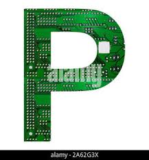 Total number of letters in the alphabet. Letter P Alphabet In Circuit Board Style Digital Hi Tech Letter Isolated On White 3d Illustration Stock Photo Alamy