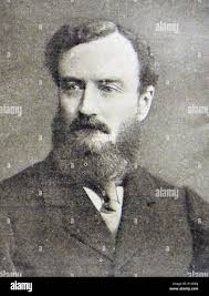 Portrait photograph of Sir Michael Hicks-Beach (Michael Edward Hicks-Beach,  1st Earl St Aldwyn) (1837