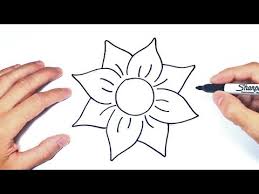 Dibujos fáciles paso a paso. Dibujar Flores Faciles
