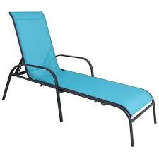 Outdoor Steel Sling Chaise Lounge Turquoise Sling Chaise Outdoor Patio Chaise Lounge Outdoor Chaise Lounge