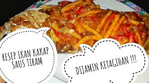 1 kg kakap, fillet, ambil dagingnya: Resep Dan Cara Membuat Ikan Kakap Saus Tiram Dijamin Ketagihan Youtube