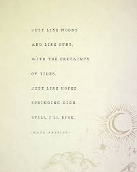 Maya Angelou Still I Rise Quote Print Poetry Poster Moon And Suns Art Wall Decor Poetry Art Gifts For Her Gift For Sister Rise Quotes Maya Angelou Quotes Strength Poetry Posters