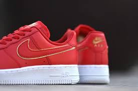 Sneaker match tees ® shop the best matching shirts for nike shoes. Soul Nike Women S Air Force 1 Low Red Gold Swoosh Facebook