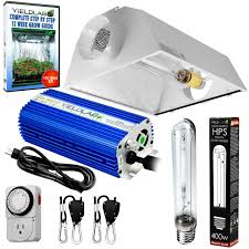 Save money when full power isn't needed. Ipower 400 Watt Hps Digital Dimmable Grow Light System Kits Air Cooled Reflector Hood Set Gardening Patio Lawn Garden Urbytus Com